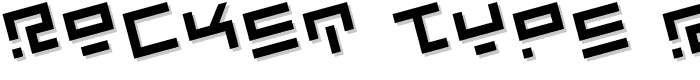 Rocket Type Rotate font